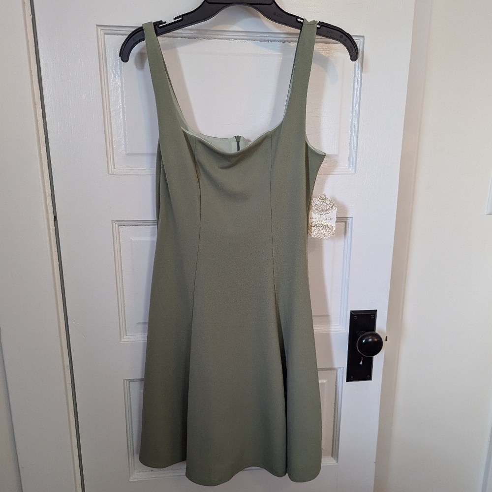 New women's sage mini dress